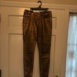 PAIGE copper shimmery pants size 29